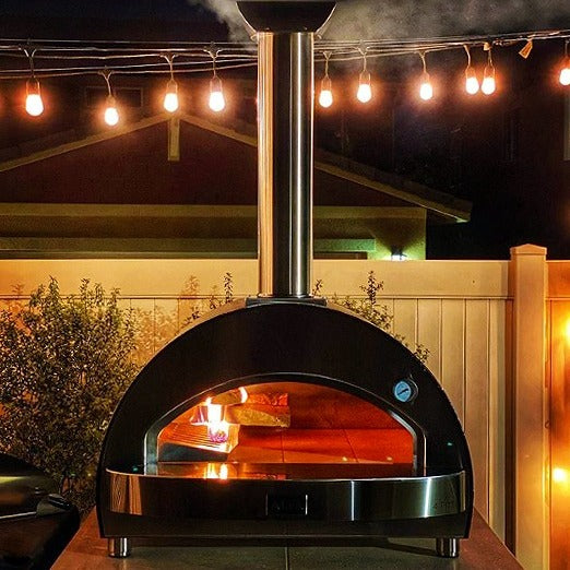 Pizza Ovens R Us Alfa 4 Pizze Wood Fired Stainless Steel Benchtop Oven Italian Made