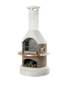 Buschbeck Rondo 3-in-1 Outdoor Fireplace mocha color