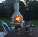 Buschbeck Rondo 3-in-1 Outdoor as fireplace while enjoying outside