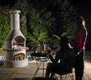 Buschbeck Rondo Outdoor Pizza at night while relaxing outside