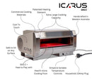Icarus 860 PRO (20Amp) Electric Pizza Oven - Dune