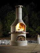 Buschbeck Base Extension with 3 in 1 outdoor fireplace
