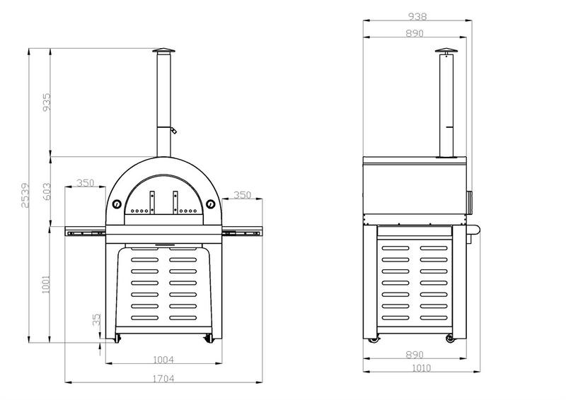 Masport Wood Fired Pizza Oven XL MK3 with Cover