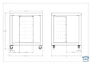 Clementi Short Tables (Sold Separately) dimension