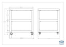 Clementi Short Tables (Sold Separately) dimension