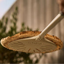 Ooni 9" Pizza Turning Peel with pizza on top