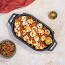 Ooni Cast Iron Sizzler with baked food