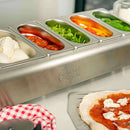 Ooni Pizza Topping Station with topping and pizza