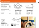 RUS-90 Wood Fired Pizza Oven (Plain Arch)
