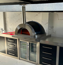 ZRW-1200 Refractory Electric Pizza Oven on top of the table