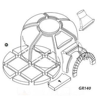 Valoriani GR140 Round Commercial Wood Fired Oven