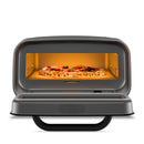 Ooni Volt 2 - Electric Pizza Charcoal Grey with pizza inside