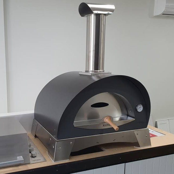 Pizza Ovens R Us Alfa Ciao Wood Fired Pizza Oven Stainless Steel Benchtop Oven Italian Made