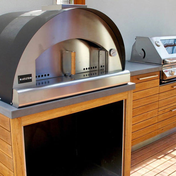 Pizza Ovens R Us Euro 60 Wood Fired Pizza Oven Stainless Steel Benchtop Italian Made