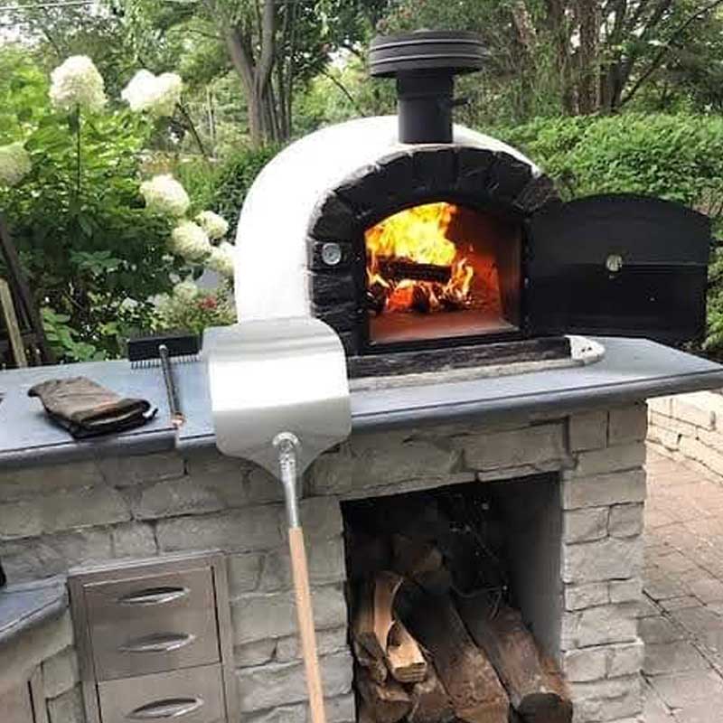 Pizza Ovens R Us Famosi Traditional Dark Stone Benchtop Oven Italian Made