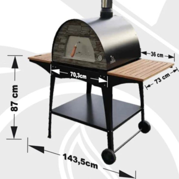 Pizza Ovens R Us MAXIMUS ARENA Stainless Steel Portable Oven Portuguese Made Made