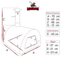Maximus Arena Wood Fired Pizza Oven