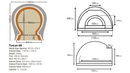 Tuscan DIY Wood Fired Pizza Oven Kit
