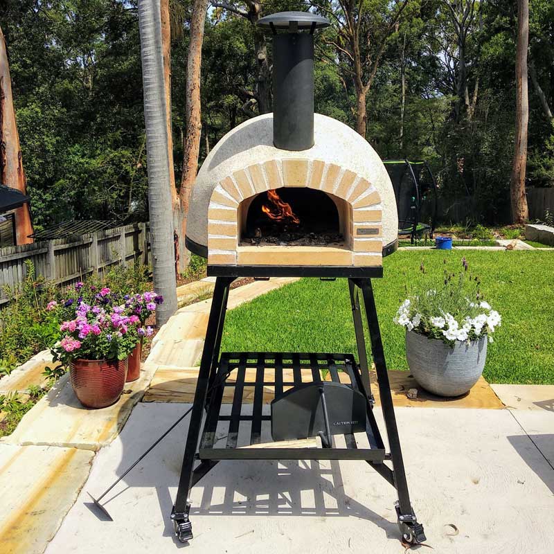 Italian Style RUS-70 Wood Fired Preassembled Pizza Oven (Real Brick)